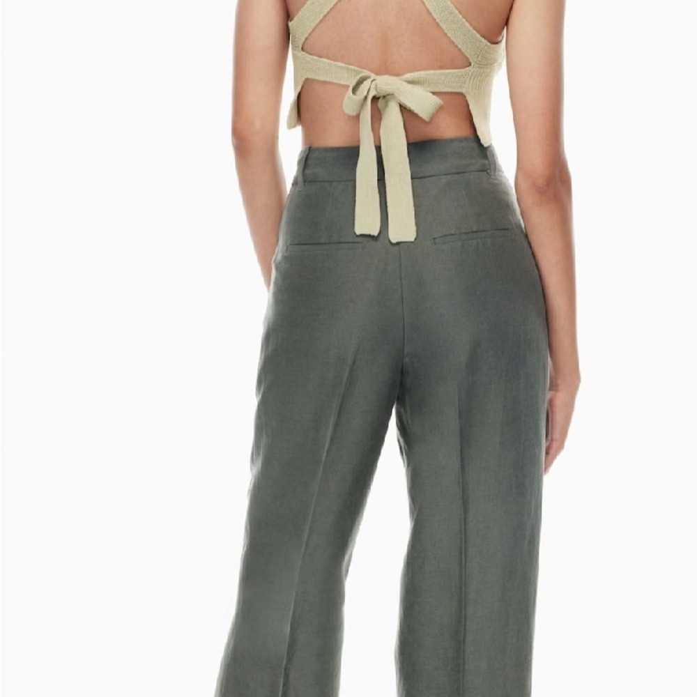 Wilfred Cayenne Halter Crop Top with ties in the back - Picture 5 of 14